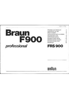 Braun (Flash) F 900 manual. Camera Instructions.